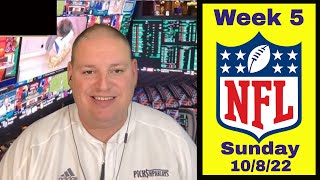 Sunday Free NFL Week 5 Betting Picks & Predictions - 10/9/22 l Picks & Parlays