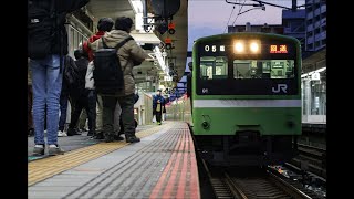 4K60P【発車シーン】JR桜井線 201系ND607 回9568S @奈良駅3番線