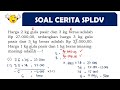 METODE ELIMINASI SPLDV SOAL CERITA MATEMATIKA SMP