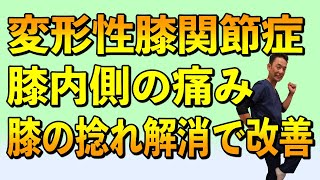 【変形性膝関節症】内側の痛みは膝の捻れを取って改善！１分でできる簡単整体法【レベル３】