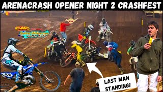 ENTIRE FIELD CRASHES IN 2 LAPS! Arenacrash Locals Send it Harder than Ever for Night 2