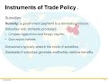 Government Policy and  International Trade Chapter 7