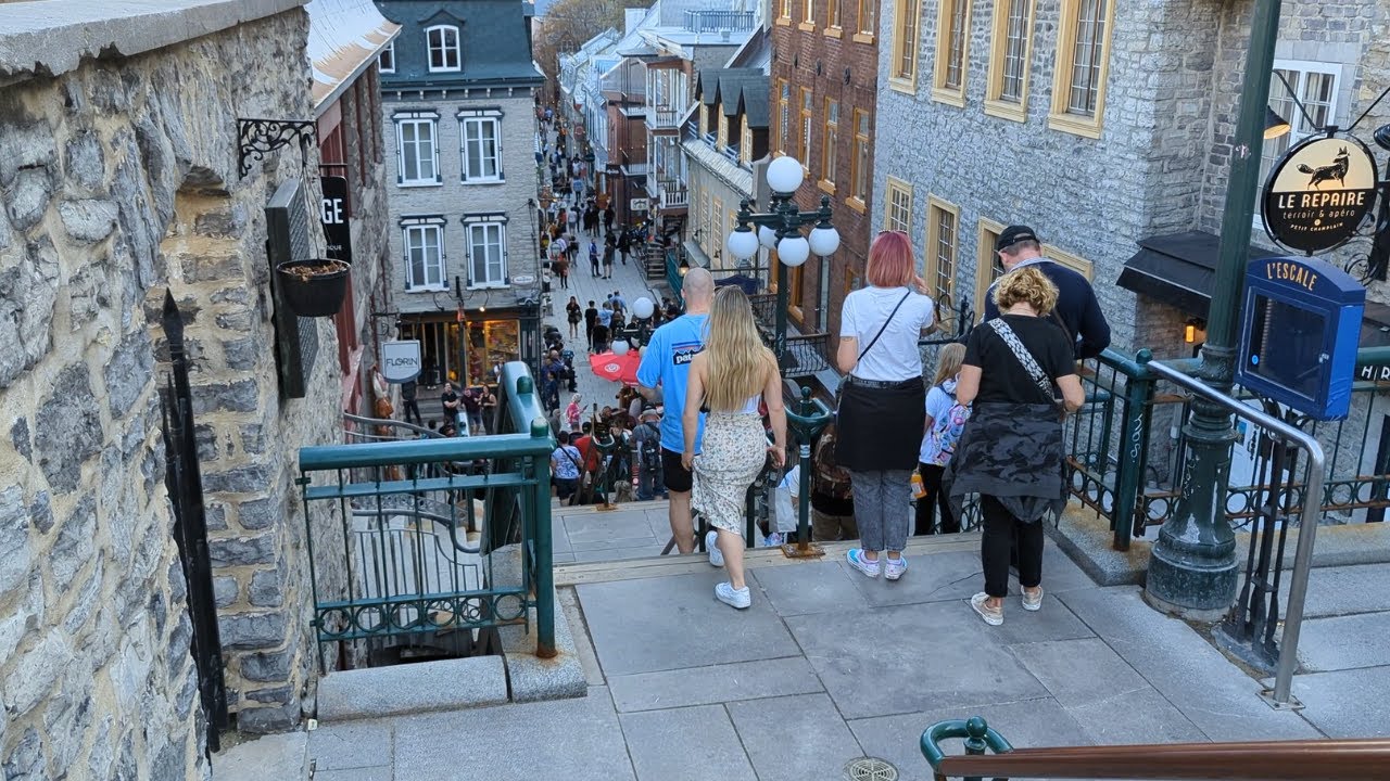 Beautiful Day Old Quebec City | Walk Tour 4K - YouTube