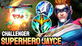 WILD RIFT SUPERHERO JAYCE - JAYCE GAMEPLAY CHALLENGER RANKED