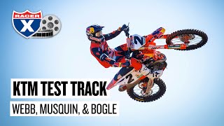 Webb, Musquin, \u0026 Bogle Riding at KTM Team Intro | Racer X Films