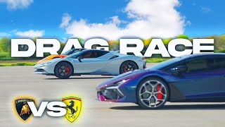 Mat Watson Drag Races My Cars - Revuelto vs Sf90 - Carwow Behind The Scenes