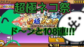 【にゃんこ大戦争】超極ネコ祭108回引くぞー!!!