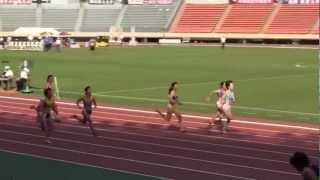 2012年第81回日本学生陸上競技対校選手権大会 女子100m 予選4組