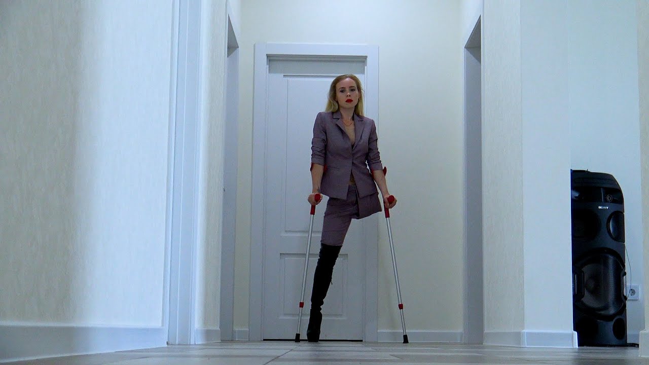 Elena Amputee Preview - Walking In A Trench Coat. Pt.1 - YouTube