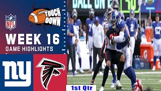 Atlanta Falcons Vs New York Giants FULL GAME 1ST-Qtr [WEEK 16] TODAY highlights NFL l Season