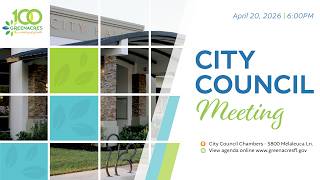 City Council Meeting - April 20, 2026