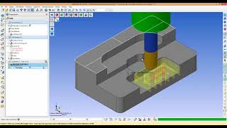 WorkNC：Pocketing Open \u0026 Tangent to Curve #32