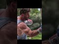 thor Chris Hemsworth body transformation workout status 🔥 #short #ytshorts