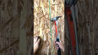 Mastering Construction with the Stiletto Hammer #construction #hammer #polebarn #shorts