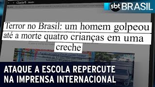 Ataque a escola repercute na imprensa internacional | SBT Brasil (05/04/23)