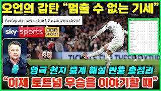 토트넘의 화끈한 무패 행진: 손흥민의 원맨쇼로 프리미어 리그 선두로 올라설 때