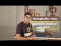 StringBuffer append() Method in Java with Examples