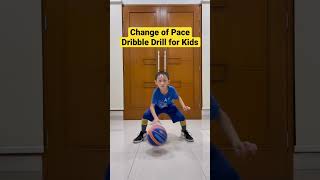 Change of Pace Dribbling Drill for 7 Years Old Kids  | Fun Basketball Drills for Beginners