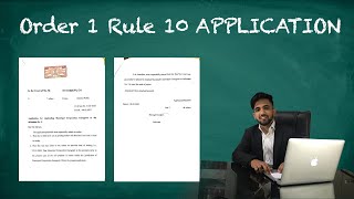 ORDER 1 RULE 10 CPC | How to make 1-10 APPLICATION | FORMAT , USES AND DRAFTING | GO LEGAL |