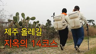 Ep.3 제주올레길 지옥의 14코스｜제주도 올레길 완주하기｜흐린 날은 걷지마세요