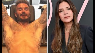 Victoria Beckham ‘shattered’ after gym session in medical boot as David works out topless【News】