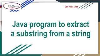 #java #program #string #substring #javafaq Java program to extract a substring from a string