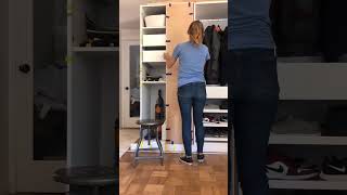 Ikea Pax hack to coat closet