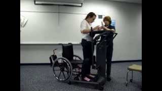 Patient lift/transfer with EasyStand StrapStand