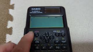 CASIO　fx−375ES  Aの電源の切り方