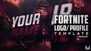 fortnite logo profile pic template speedart photoshop - fortnite logo template photoshop