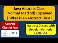 Java Abstract Class (Normal Method) Explained | What is an Abstract Class? | Java Tutorial