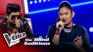 Prasadi Vihanga | Me Palu Sitha Rathriye (මේ පාළු සීත) | Blind Auditions | The Voice Teens Sri Lanka