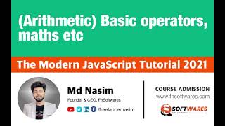 010 | Arithmetic Basic Operators & Math | The Modern JavaScript Tutorial