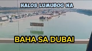 Baha Sa Dubai Halos Lumubog Na Ang Mga Bahay