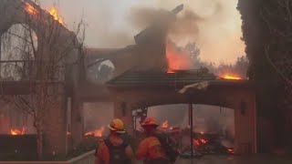 Hollywood Hills blaze adds new danger to devastating LA fires