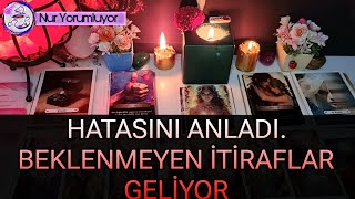 AKLINDAKİ KİŞİ ❗❗ HATASINI ANLADI. BEKLENMEDİK İTİRAFLAR GELİYOR #tarotfalı #keşfet