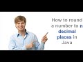 Show Me HOW TO ROUND NUMBERS IN JAVA