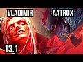 VLADIMIR vs AATROX (MID) | 8/0/7, 600+ games, Legendary, Rank 14 Vlad | KR Master | 13.1