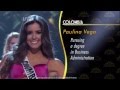 Paulina Vega Dieppa, Miss Universe 2014/2015 COLOMBIA - Top 10