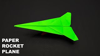 Paper rocket plane | how to make flying jet plane with paper | Best origami paper Plane