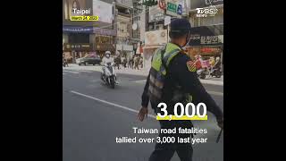 Taiwan's traffic accidents surged by over 4% in 2022: MOTC Data#shorts @tvbsworldtaiwannews