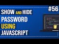 Show and Hide Password Toggle Button Using JavaScript | Javascript Tutorial