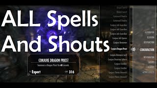 Skyrim, How to Unlock All Spells, Skills, Unlimited Magicka
