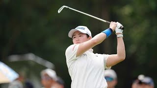 首位猛追する女子ゴルフ岩井明愛、最終日に示した精神力にメジャー女王も称賛「美しく冷静な1打」