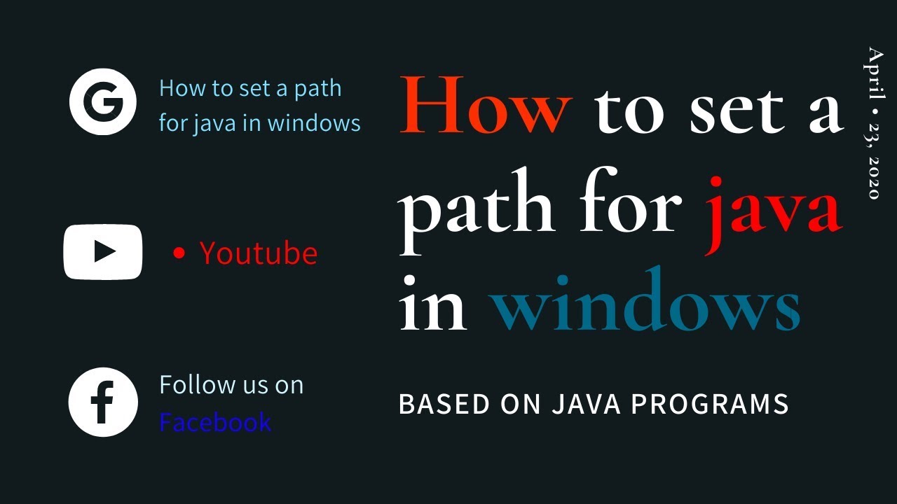 How To Set A Java Path In Windows System 32 Bit - YouTube