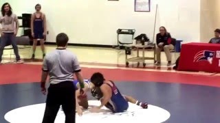 JDG vs Homewood Middle 137lb Jan 12, 2016 (Rd 2....JDG up 10-2)