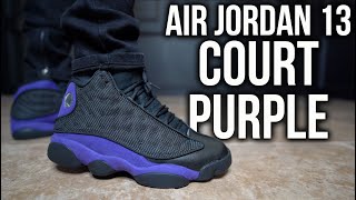 AIR JORDAN 13 COURT PURPLE REVIEW + ON FEET | Are They REALLY Worth $190?