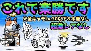 天空秘宝の館  これで超簡単に攻略  Lv.30以下＆本能なし＆超激レアなし　にゃんこ大戦争　風待ちアイランド