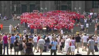 1. FC Köln - Flashmob auf der Domplatte 3.7.2010