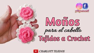 Moños tejidos para niñas / Tejido a Crochet /Emprendimiento /Accesorios